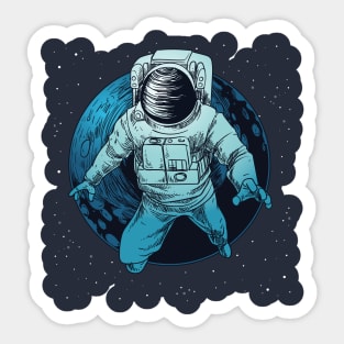 Hello Space Sticker